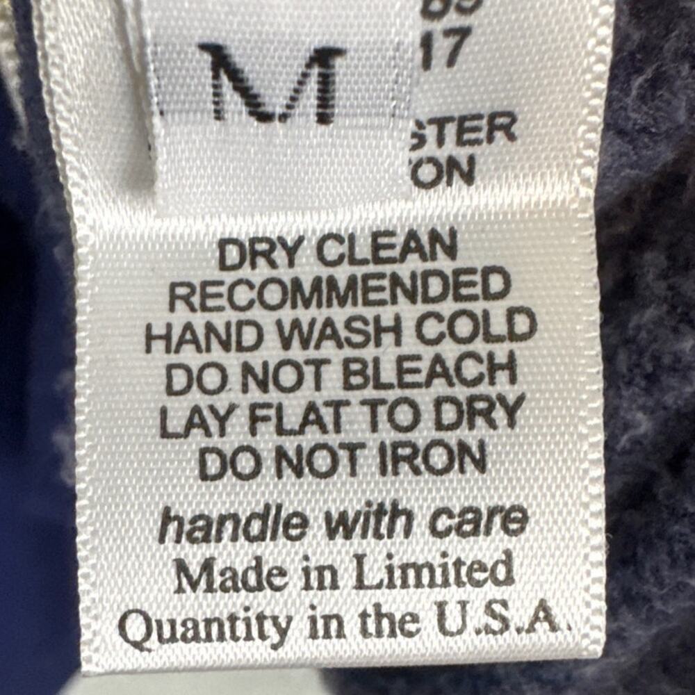 Michael Lauren Sullivan Hoodie Blue White SZ M NWT Athleisure Relaxed Oversized - Picture 10 of 11